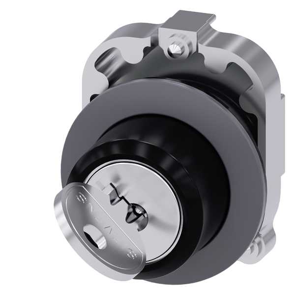 Siemens - SIRIUS ACT 30MM lavprofil-matt metall  Nøkkelvenderhode RONIS
