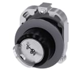 Siemens - SIRIUS ACT 30MM lavprofil-matt metall Nøkkelvenderhode RONIS
