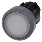 Siemens - SIRIUS ACT Trykknapphode hvit-illuminert 22MM rund matt metall design