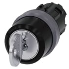 Siemens - SIRIUS ACT Nøkkelvenderhode, RONIS I-O-II 22MM rund matt metall design
