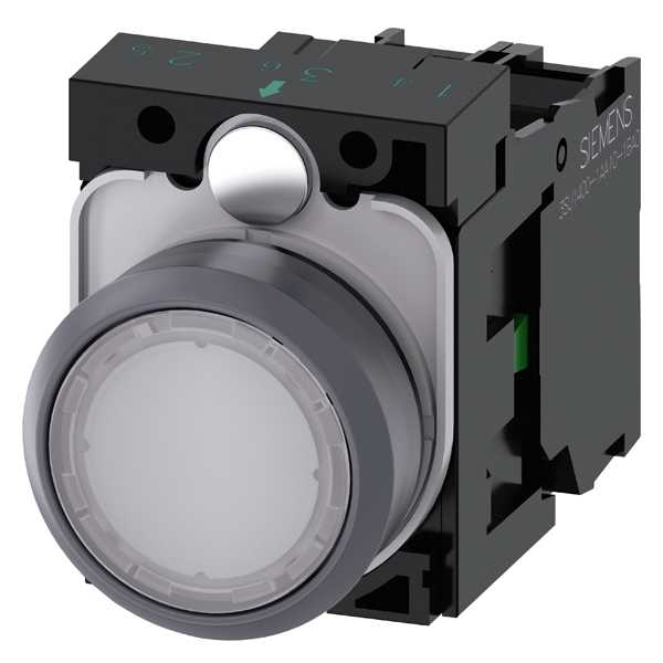 Siemens - Trykknapp, fjærkontakt, 110V LED 1NO
