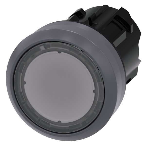 Siemens - SIRIUS ACT Trykknapphode klar-fjærretur 22MM rund matt metall design