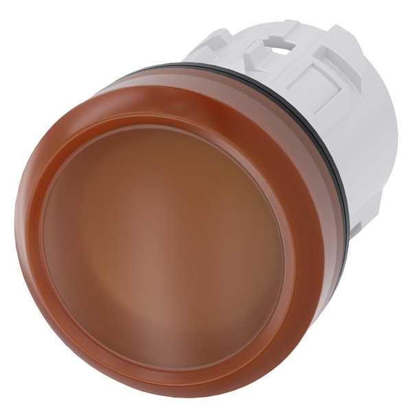 Siemens - SIRIUS ACT Signallampehode- Ravgul - 22MM rund matt metall design
