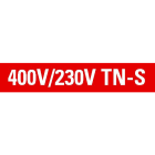 Eaton Electric - MERKESKILT 400V/230V TN-S SKILT RØDT M/ HVIT TEKST