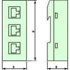 Eaton Electric - XT-RJ45-ETH-RS232 Gr:snitt adapt.RS232/ETH.XC200