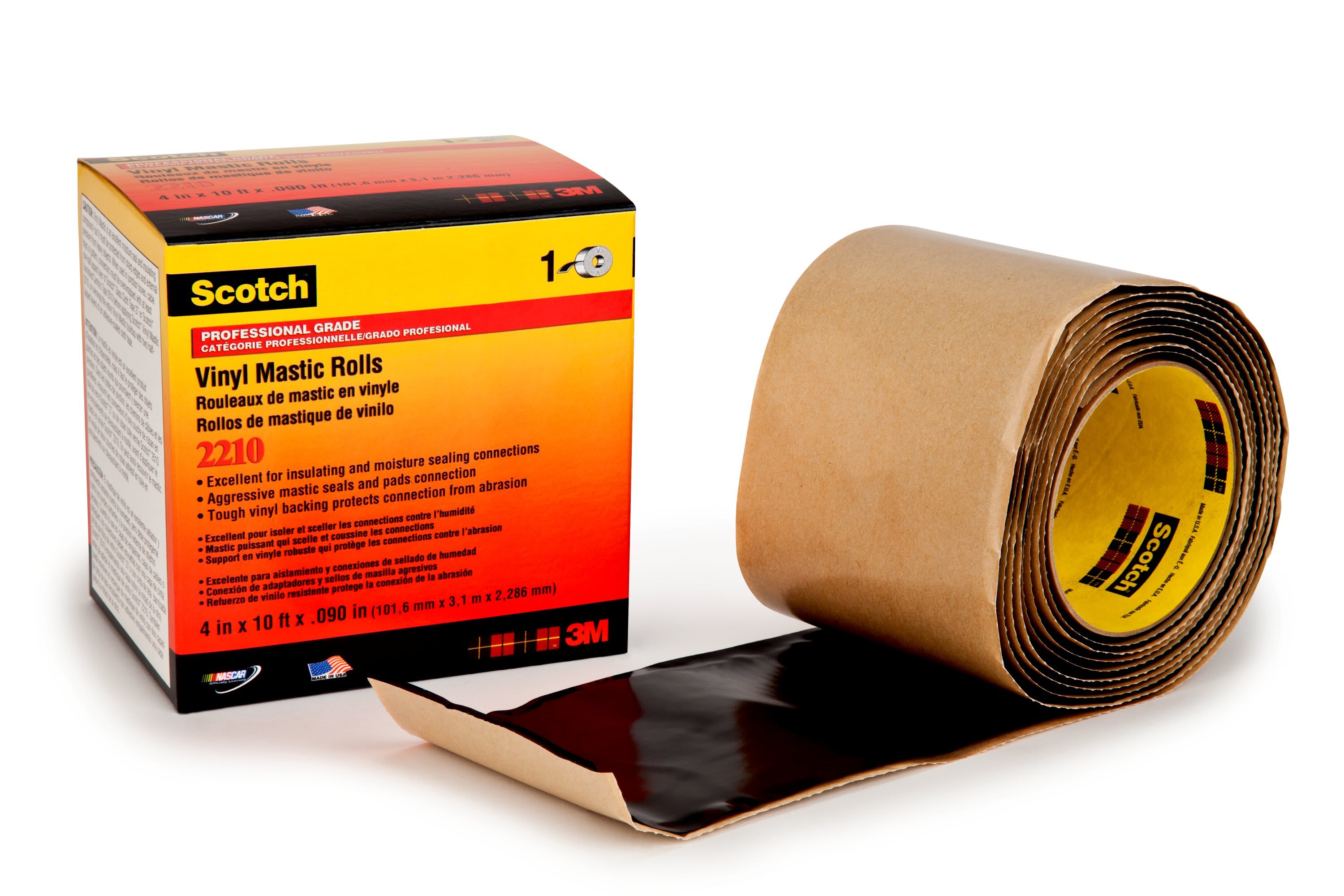 Scotch - 3M Scotch® 2210 Mastictape m/kraftig vinyl rygg, tykkelse 2,3mm, 102mm x 3m