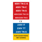 Eaton Electric - MERKESKILT SAMLESKILT ALLE MERKINGER