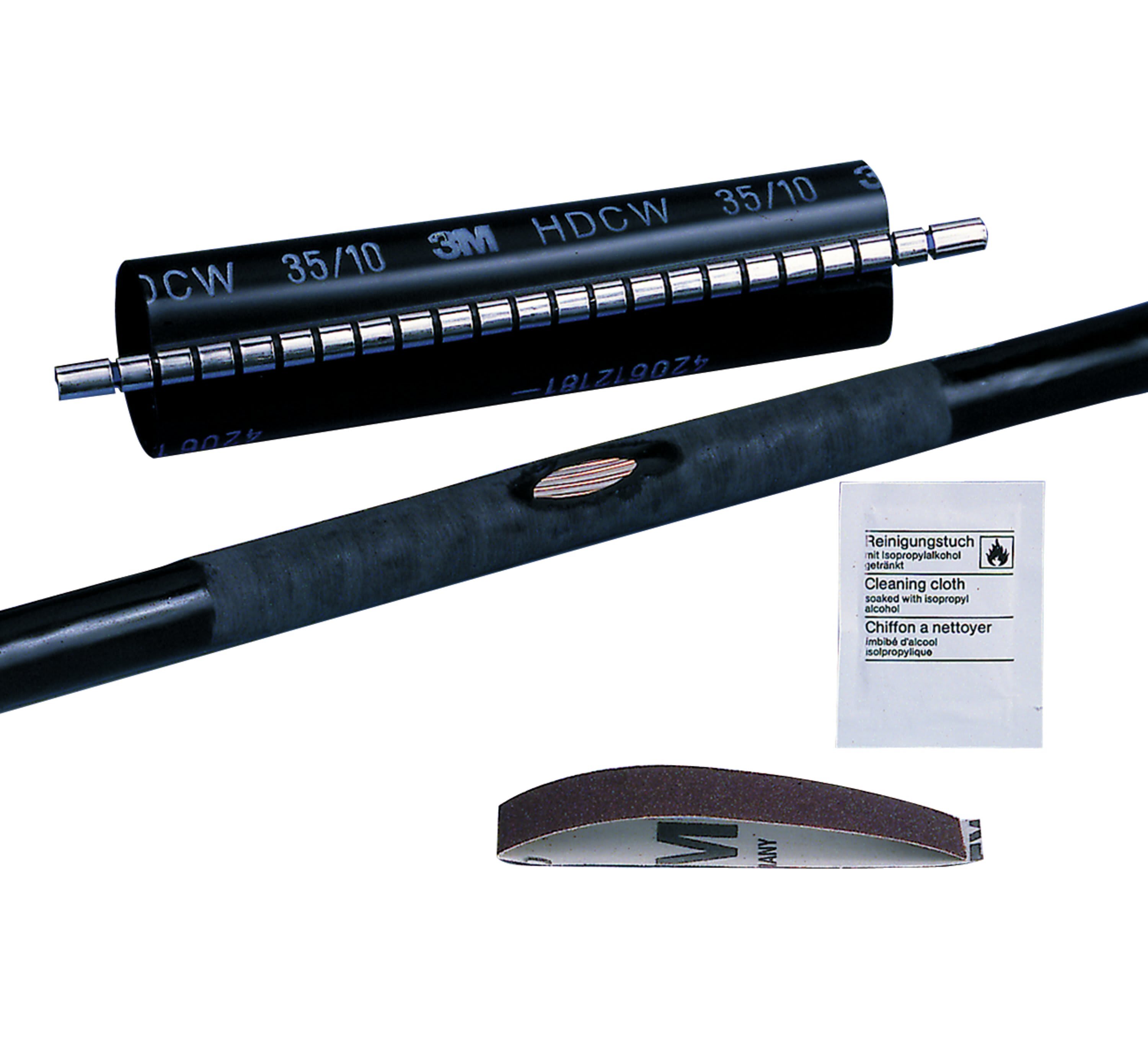 3M - 3M HDCW 110/30-500 Varmkrympflak m/lim og alum.lås,