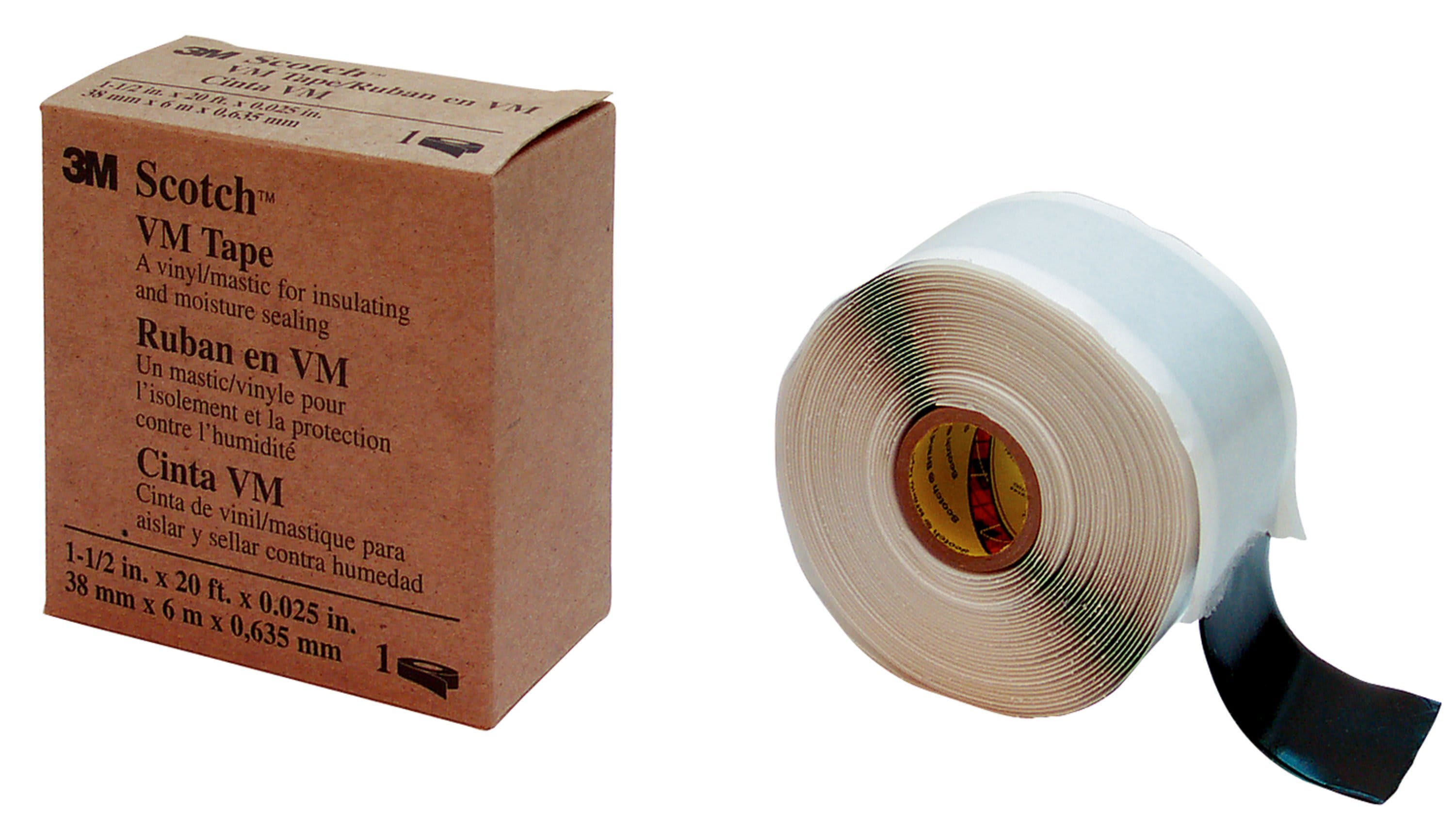 Scotch - 3M Scotch® VM-tape, vinyl-mastic tape, sort, 19mm x 6m
