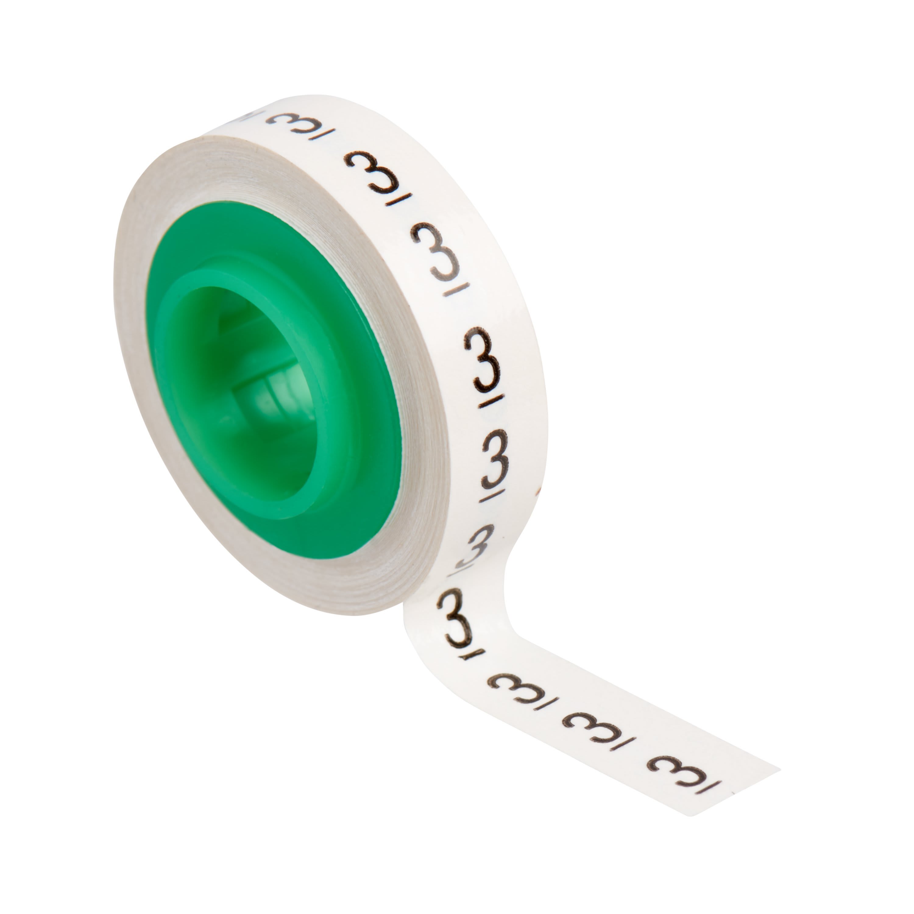 Scotch - 3M ScotchCode™ Merkesystem, SDR-3 Refilrull m/sort 3 på hvit tape, 5,46mm x 3,35m