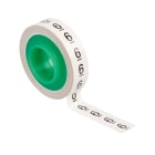 Scotch - 3M ScotchCode™ Merkesystem, SDR-6 Refilrull m/sort 6 på hvit tape, 5,46mm x 3,35m