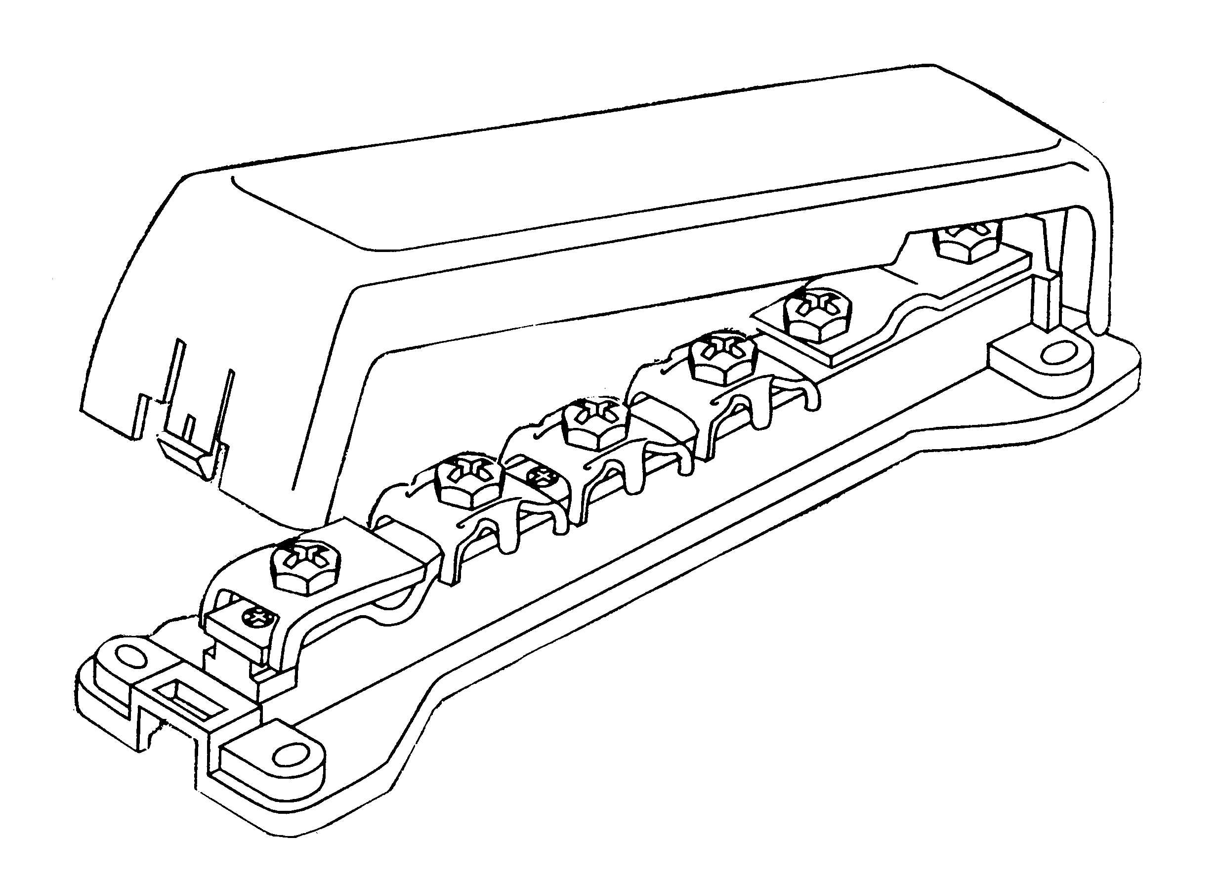 Eaton Electric - 1309. HOVEDJORDKLEMME MAXI M/AVDEKN