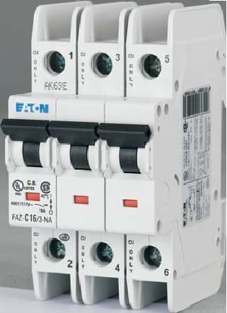 Eaton Electric - FAZ-C6/3-NA ELEMENTAUTOMAT 6A 3P/C-NA