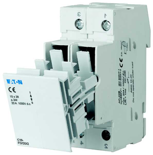 Eaton Electric - 1Pole 30A 1000Vdc MFH For 10x Sikring skillebryter, 25A DC,