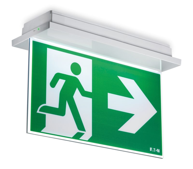 Eaton Electric - NEXITECH LED PANEL 30 D-B ISO Tosidig plexiskilt pil ned/bli