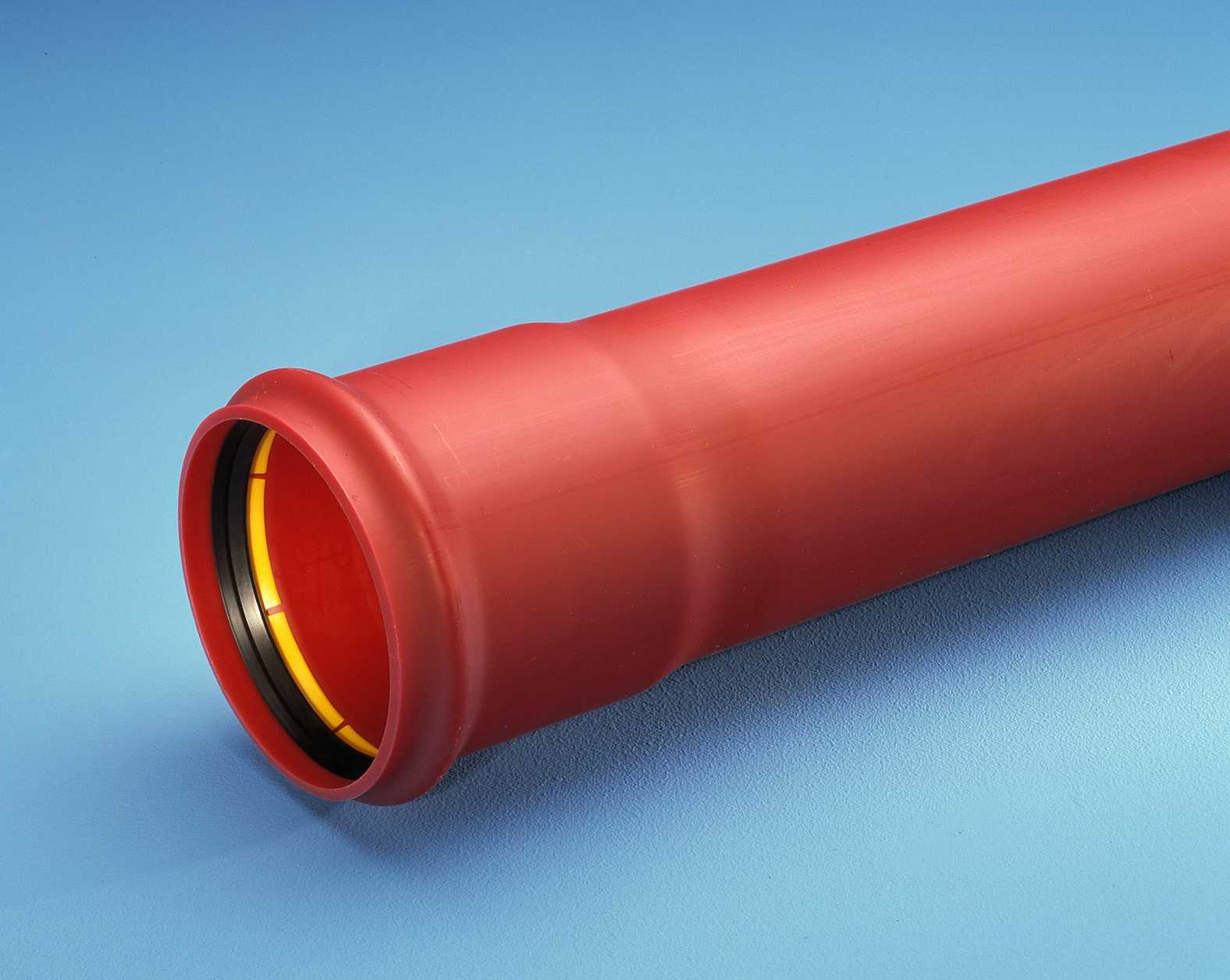 Norsk Wavin - GLATT PP RØR SN8 125MM RØD