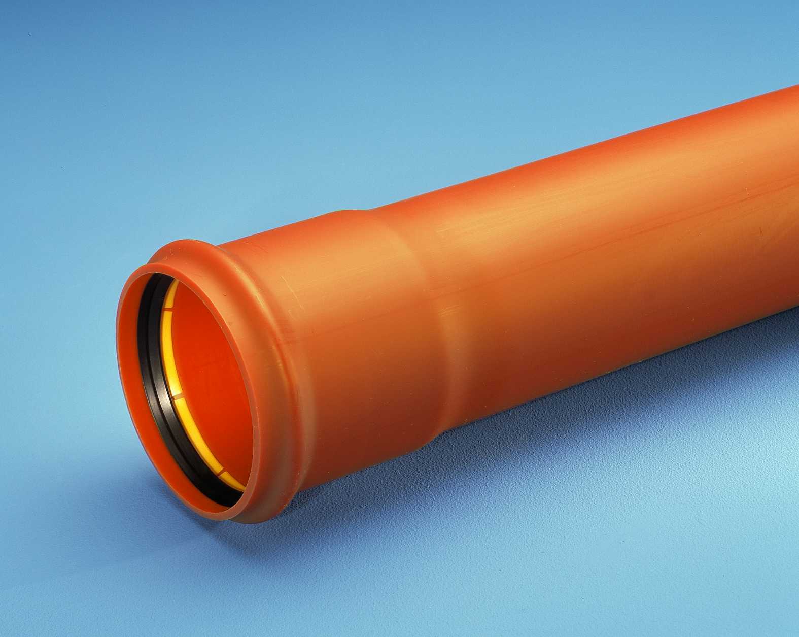 Norsk Wavin - GLATT PP RØR SN8 Orange 110MM