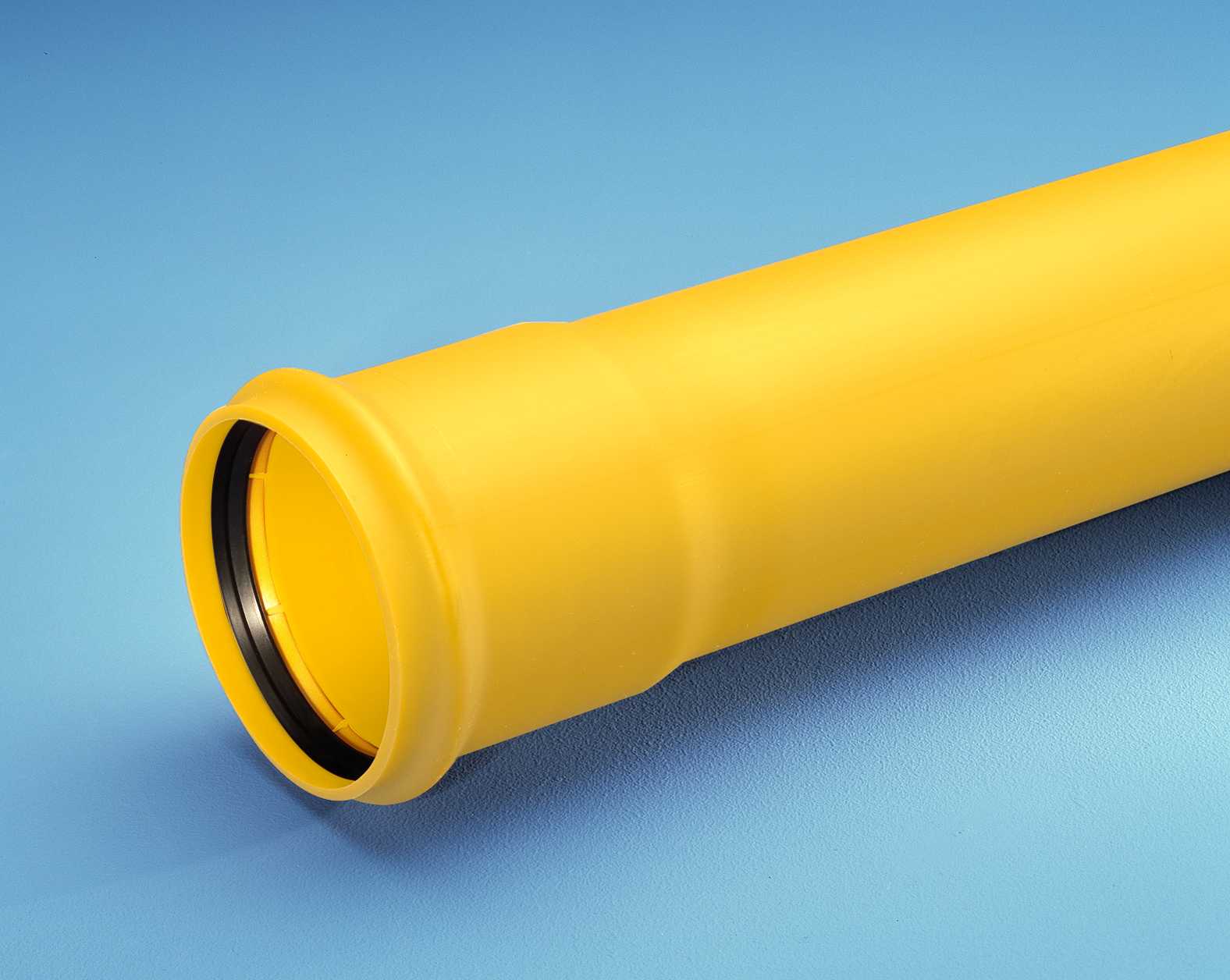 Norsk Wavin - GLATT PP RØR SN4 GUL 110MM