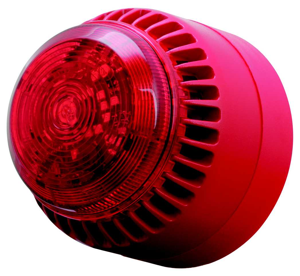 Eaton Electric - Rolp Solista rød/rød IP65 Sirene og rød LED blinklys Rø