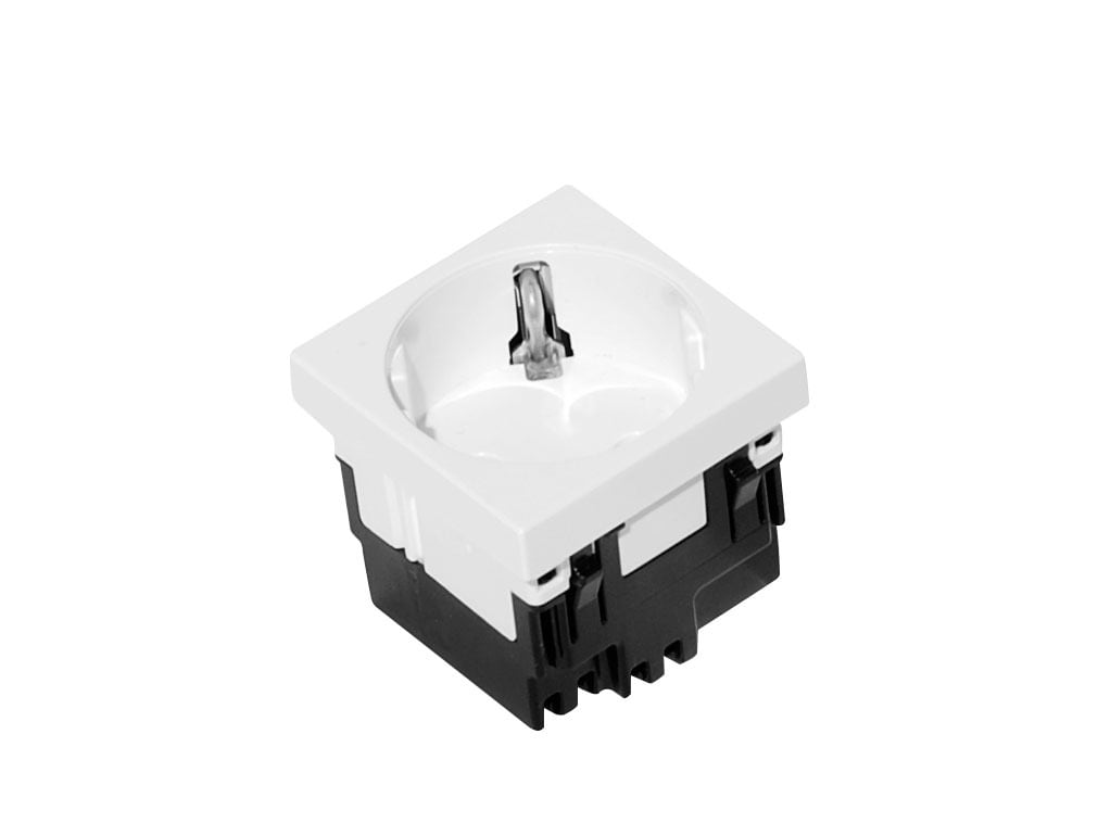 MP Bolagen - 230V enkel f/ gulvboks Hvit UST45-W 1
