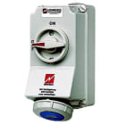 Mennekes - 7012A16A3P 6H230V Veggmontert uttak DUO Block IP 67 Hus 225 X 118 mm