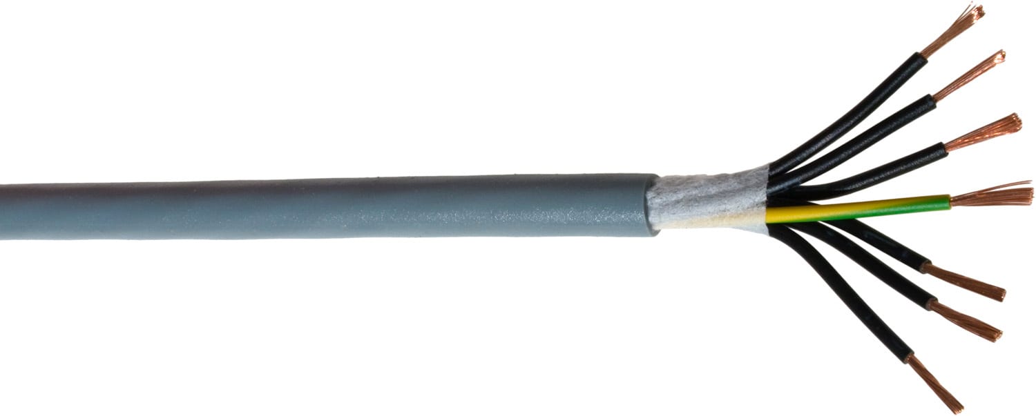 Kabeltec - PUR-Grå 7G1,0 mm² Grå