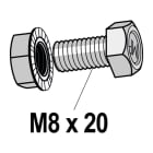 MP Bolagen - Bolt/mutter M8x20 seksk Varmf MP-294Z