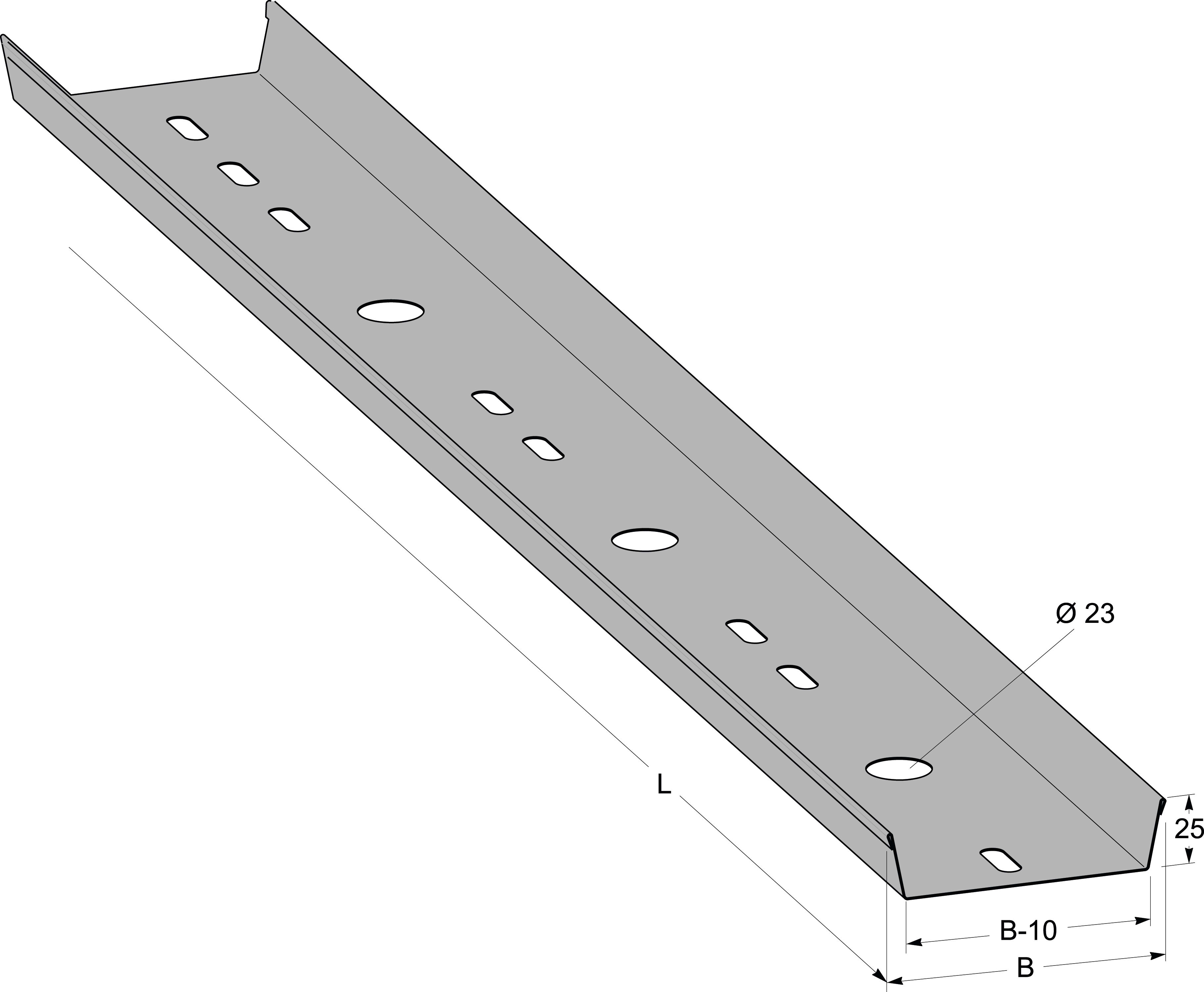 MP Bolagen - Svakstrømsrenne perf 100 Alus