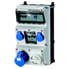 Mennekes - 936072, AMAXX, 400V, 1stk CEE, 2stk SCHUKO, IP44