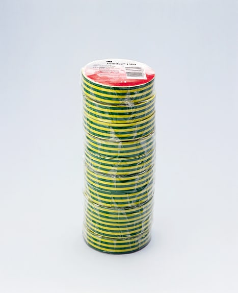 3M - 3M Temflex™ 1500 Isolasjons- og merketape, gul/grønn, 19mm x 20m