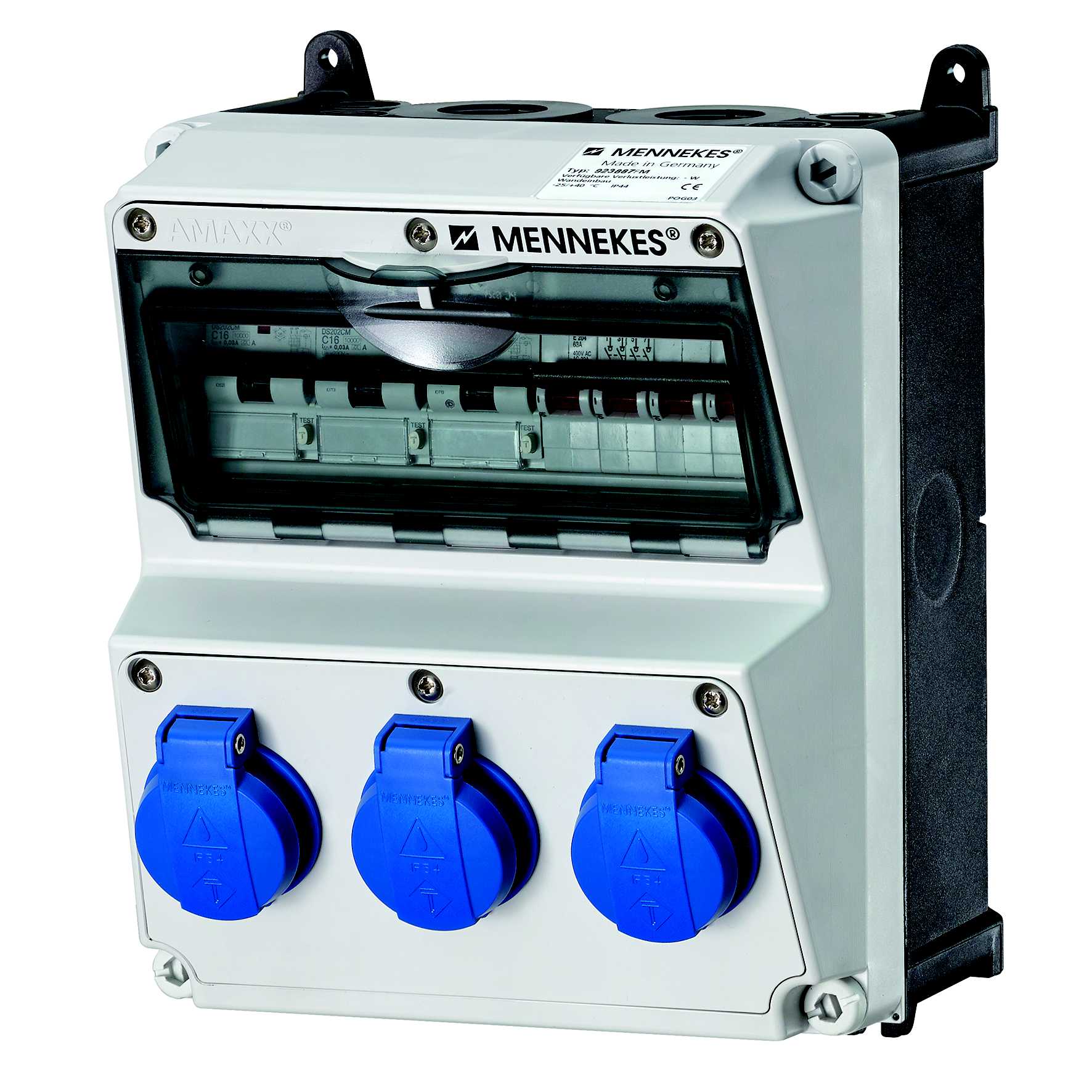 Mennekes - 923887, AMAXX, 400V, 3stk SCHUKO, IP44