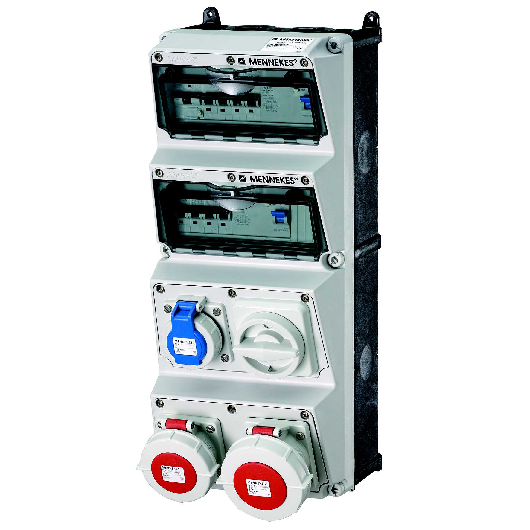 Mennekes - 946333, AMAXX, 400V, 2stk CEE, 1stk SCHUKO, IP67