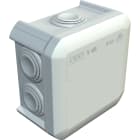 OBO BETTERMANN - Halogenfri Koblingsboks, IP55, 90mm x 90mm x 52mm, Hvit