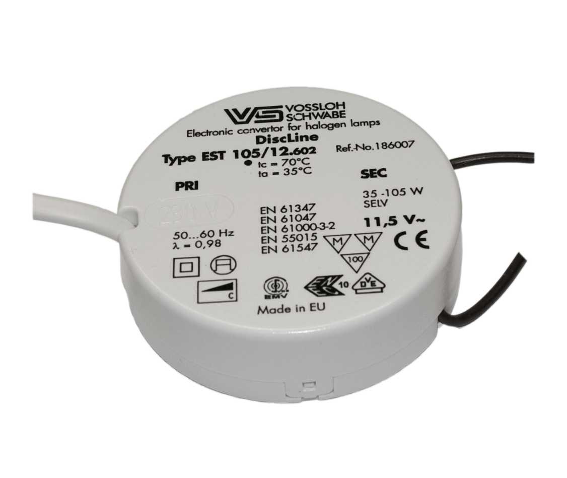 SG Armaturen - Elektronisk Trafo VOSSLOH 35-105W Rund