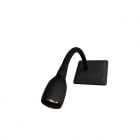 Q-Light - Touch Lamp 3W Sort 2700K dimbar RS16 leselampe