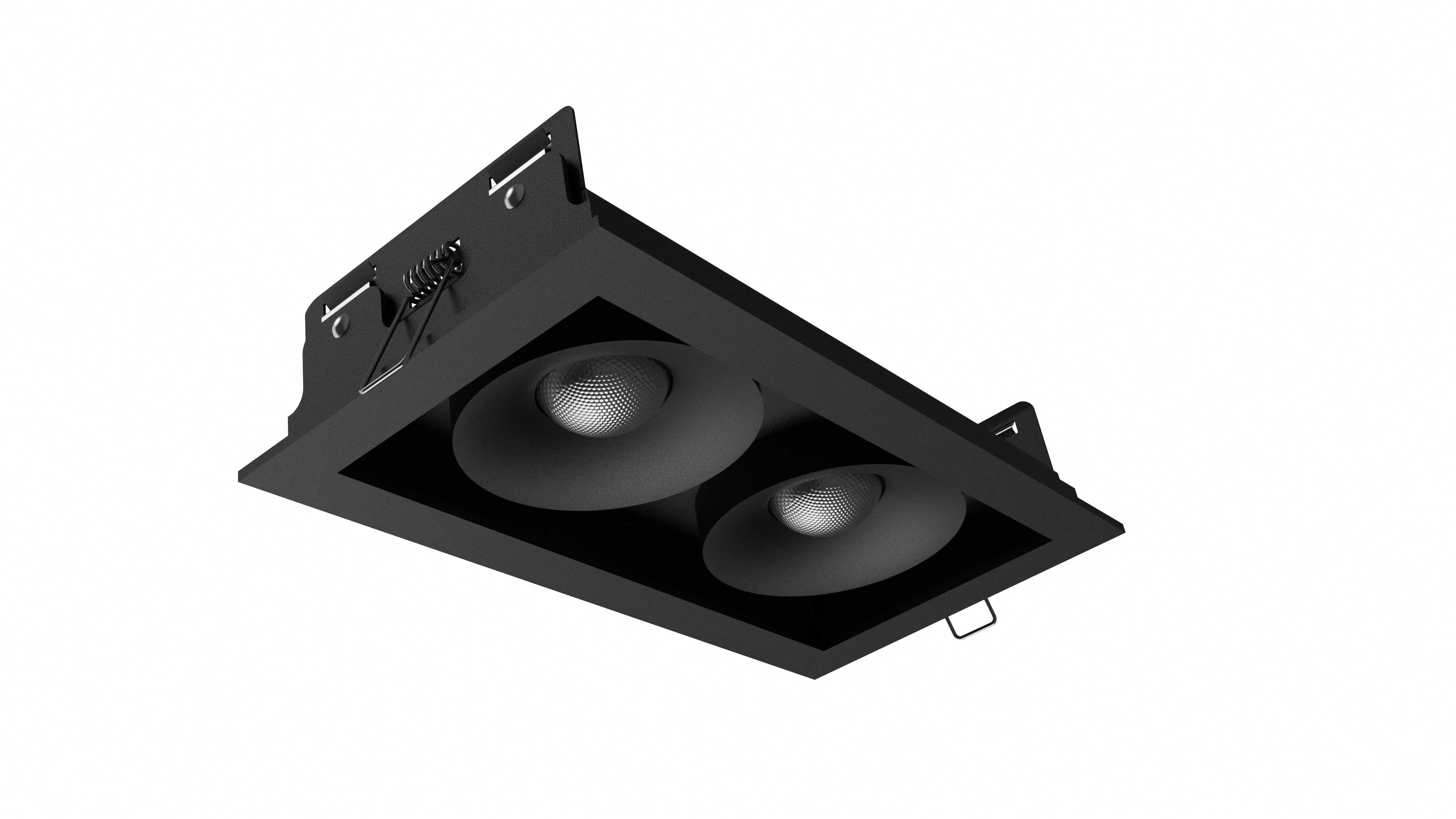 Q-Light - Eyeball Dorado Duo So 2x7W