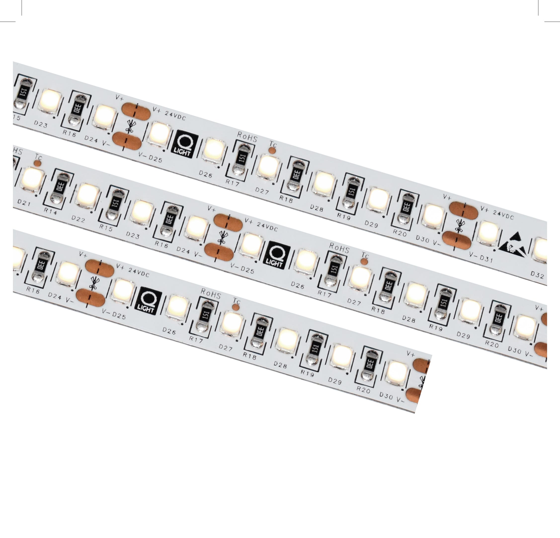 Q-Light - Q-Line Pro 14,4W 3000K IP20 5m Ledstrip 24V 1650lm/m