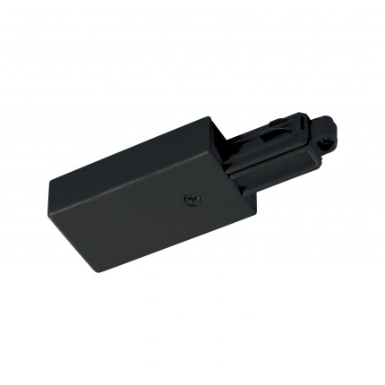 Q-Light - Q track 230V tilkobling Venstre Sort