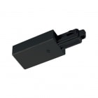 Q-Light - Q track 230V tilkobling Venstre Sort