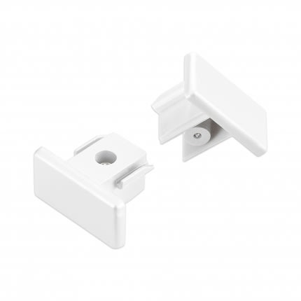 Q-Light - Q track 230V endestykke hvit