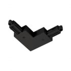 Q-Light - Q track 230V Vinkel 90 innvendig Sort