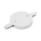 Q-Light - Q track 230V tilkobling 2 Veis Rund hvit