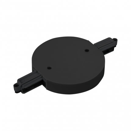Q-Light - Q track 230V tilkobling 2 Veis Rund Sort