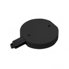 Q-Light - Q track 230V tilkobling Rund Høyr Sort