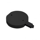 Q-Light - Q track 230V tilkobling Rund Venstre Sort