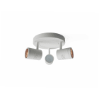 Q-Light - Triplo taklampe hvit 3X5W LED 3x5W LED, 400lm, GU10, 2700K,