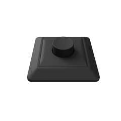 Q-Light - Servicepakke sort monodim/zer Sort front, knapp og ramme