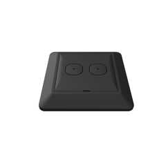 Q-Light - Servicepakke sort duo touch d Sort front, knapp og ramme