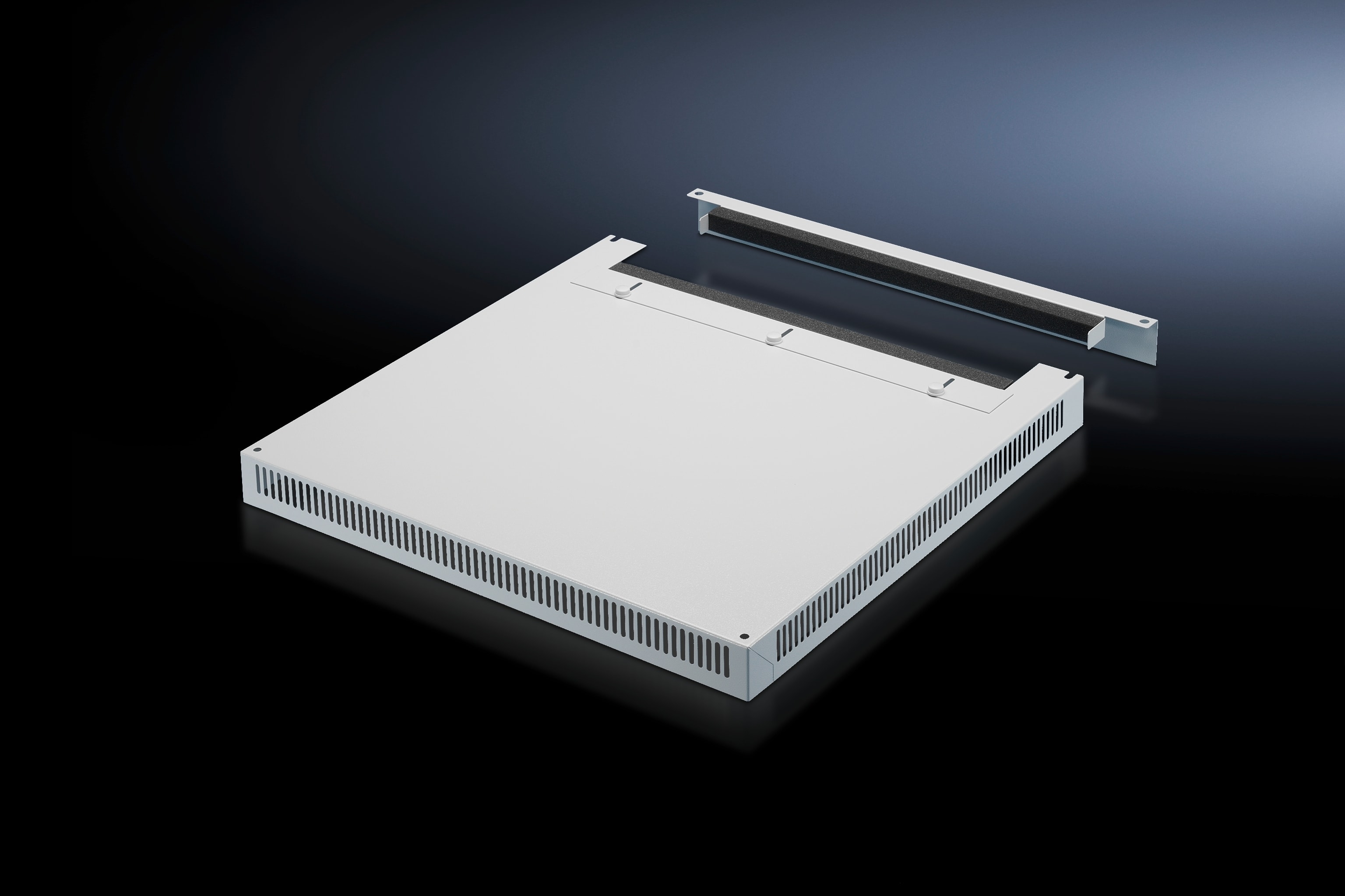 Rittal - Takplate ventilert med kabelinnføring 600X600