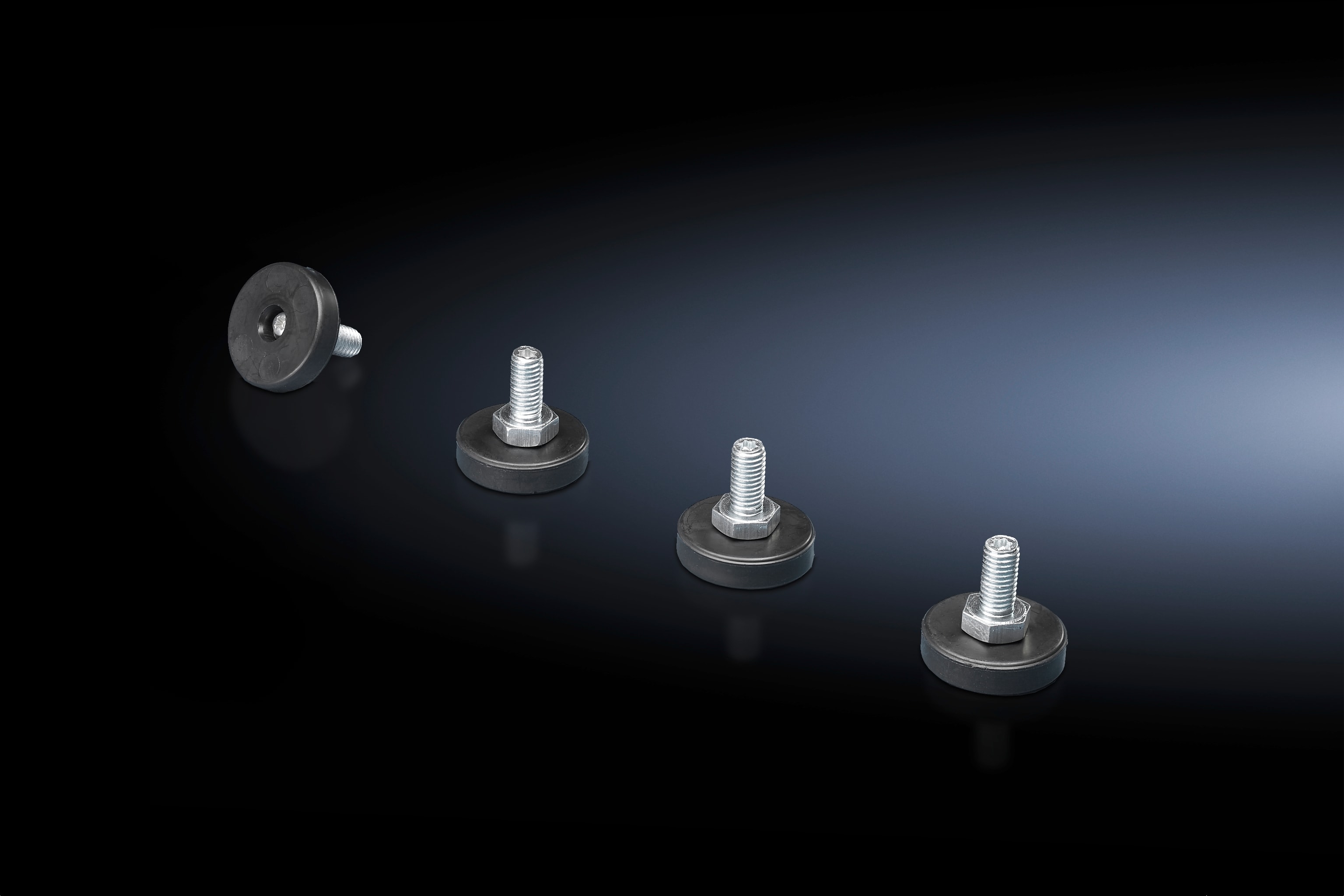 Rittal - FlatBox Nivåføtter, 10x20 mm